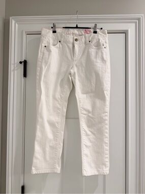 Lilly Pulitzer White Aida Capri Pants size 6